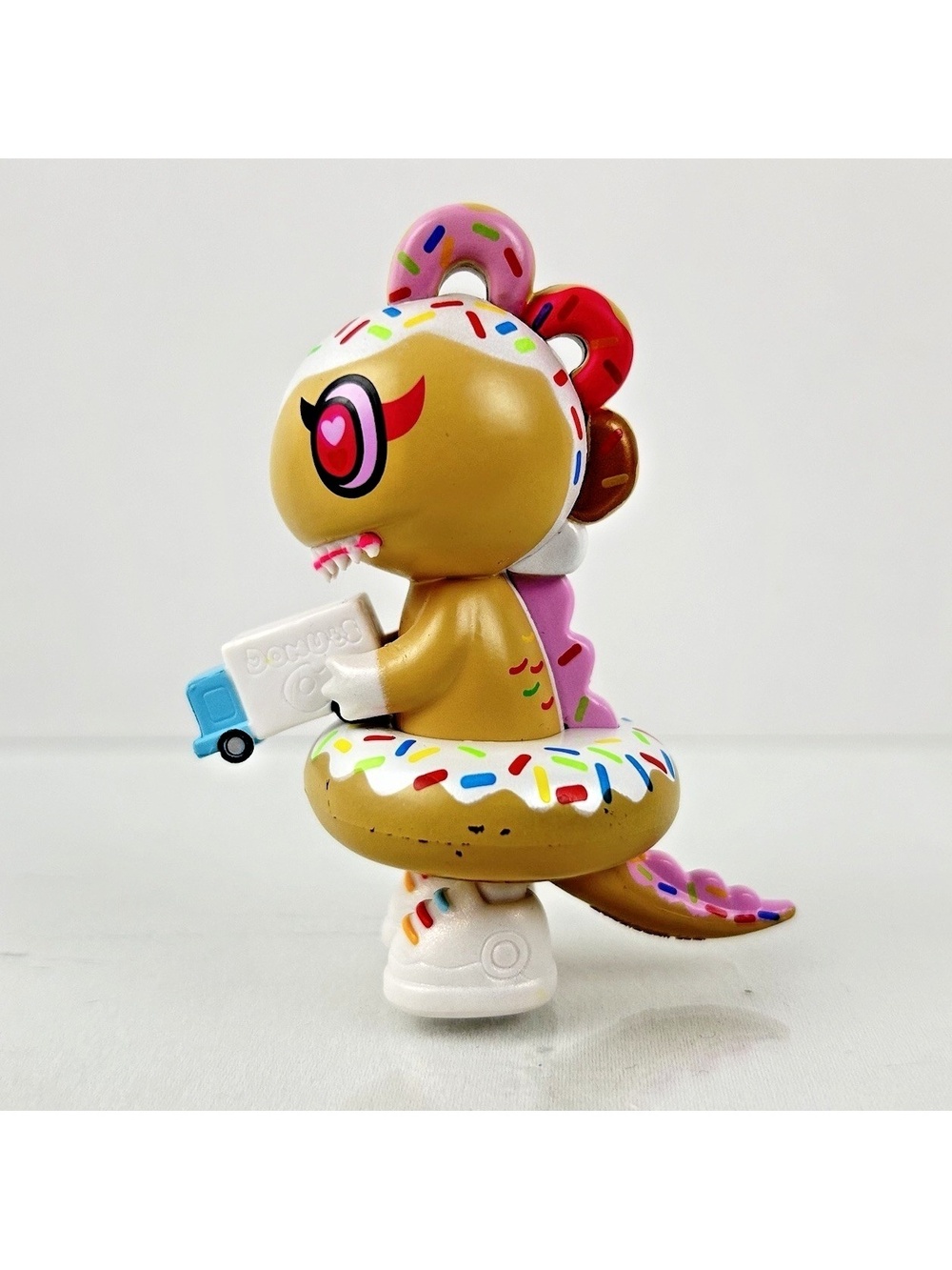 Tokidoki Tokimondo Donutella Figure S1 Doughnut Dinosaur w/ Toy Truck Sprinkles